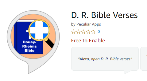 Alexa D R Bible Verses Skill